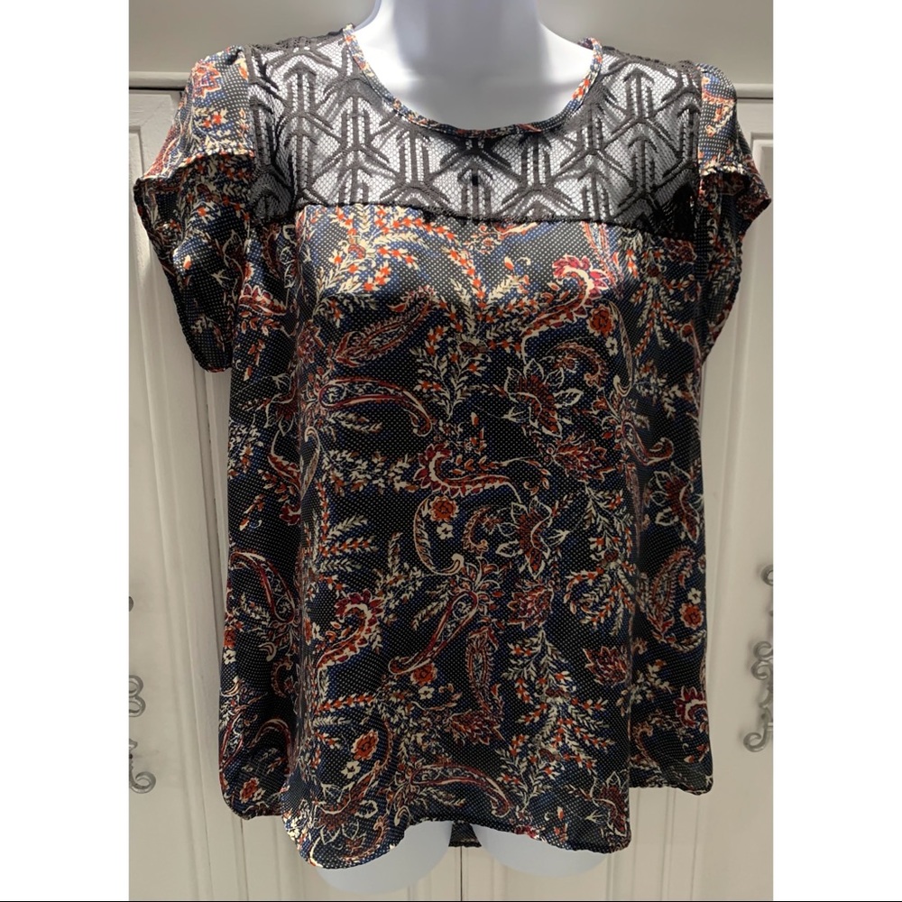 Paisley printed ladies blouse